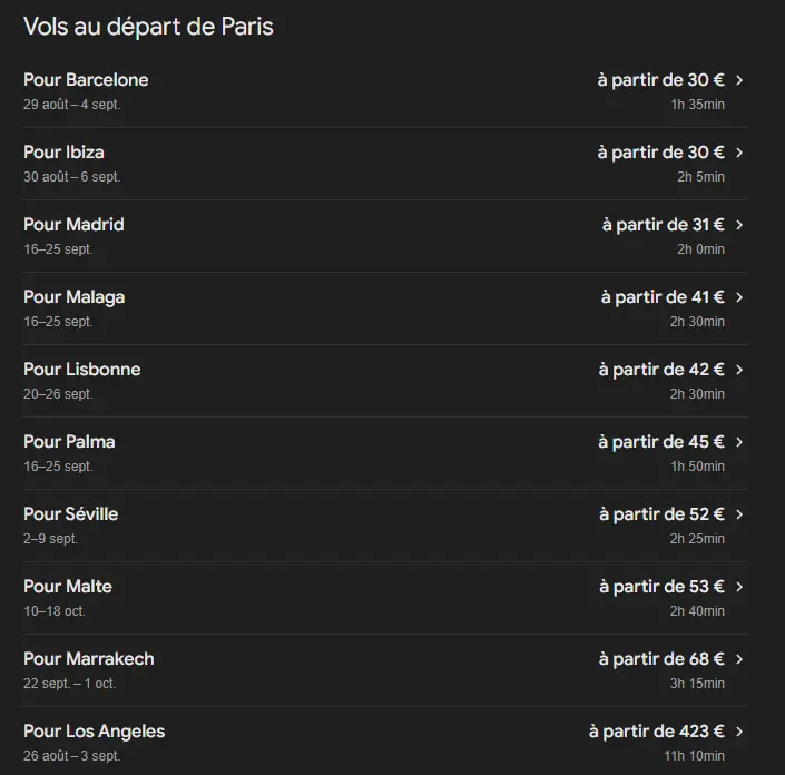 Google Flights Comparateur de Prix et Recherche de Vols